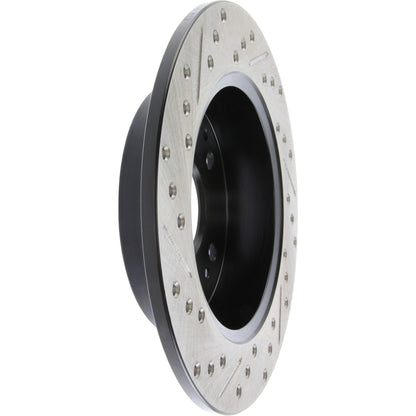 StopTech Sport Drilled/Slotted Brake Rotor; Rear Left