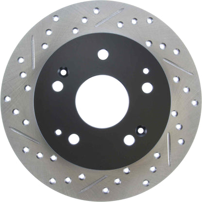 StopTech Sport Drilled/Slotted Brake Rotor; Rear Right