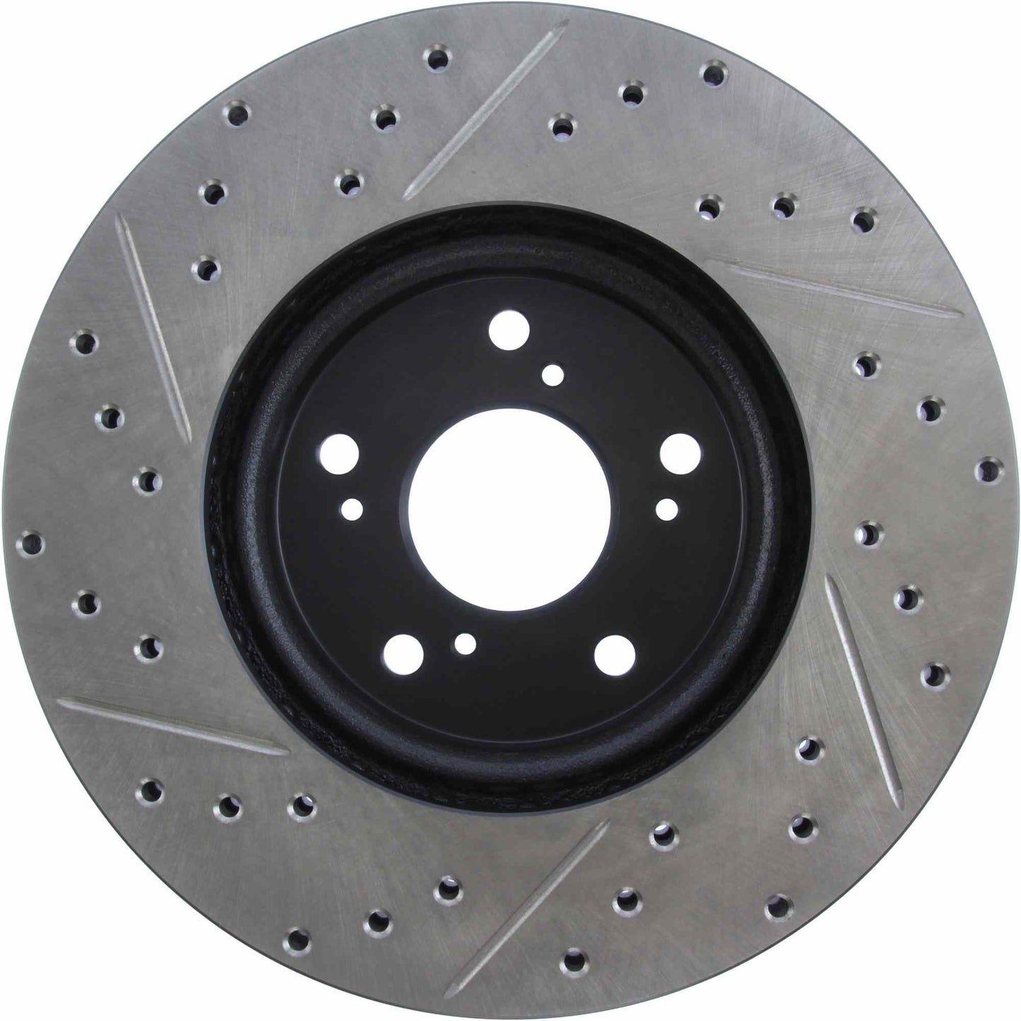 StopTech 04-14 Acura TSX SportStop Cryo Slotted & Drilled Front Left Rotor 127.40046CL