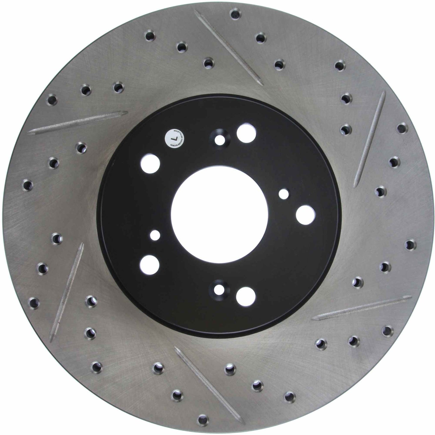 StopTech 04-14 Acura TSX SportStop Cryo Slotted & Drilled Front Left Rotor 127.40046CL