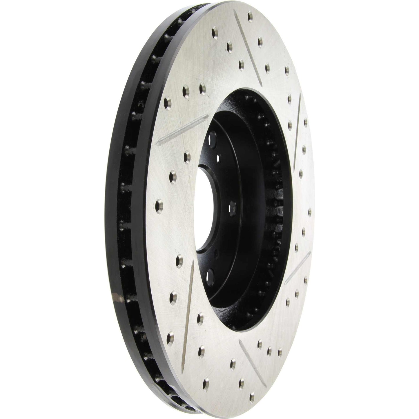 StopTech 99-08 Acura TL Sport Slotted/Drilled Front Right Cyro Rotor 127.40046CR