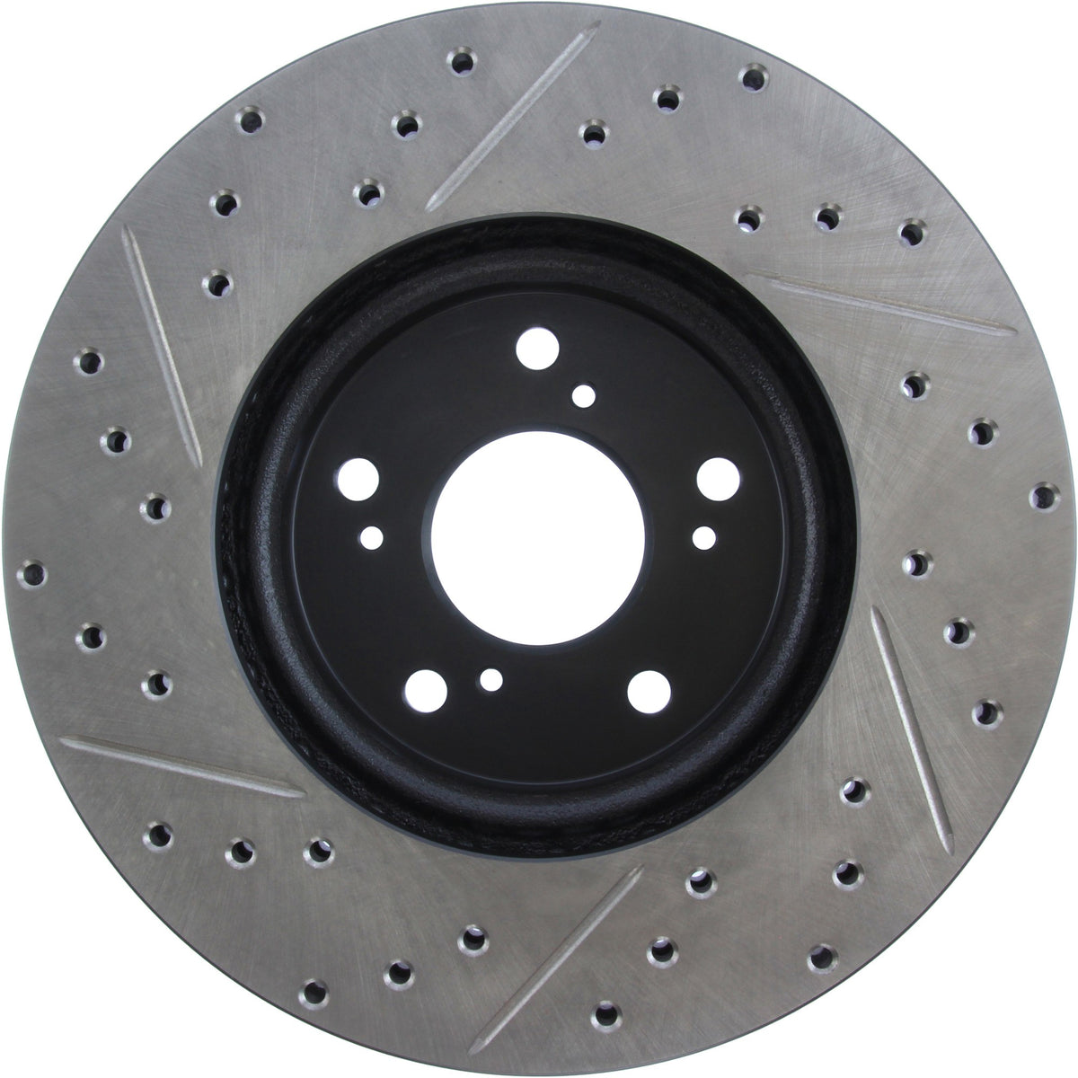 StopTech Sport Drilled/Slotted Brake Rotor; Front Left