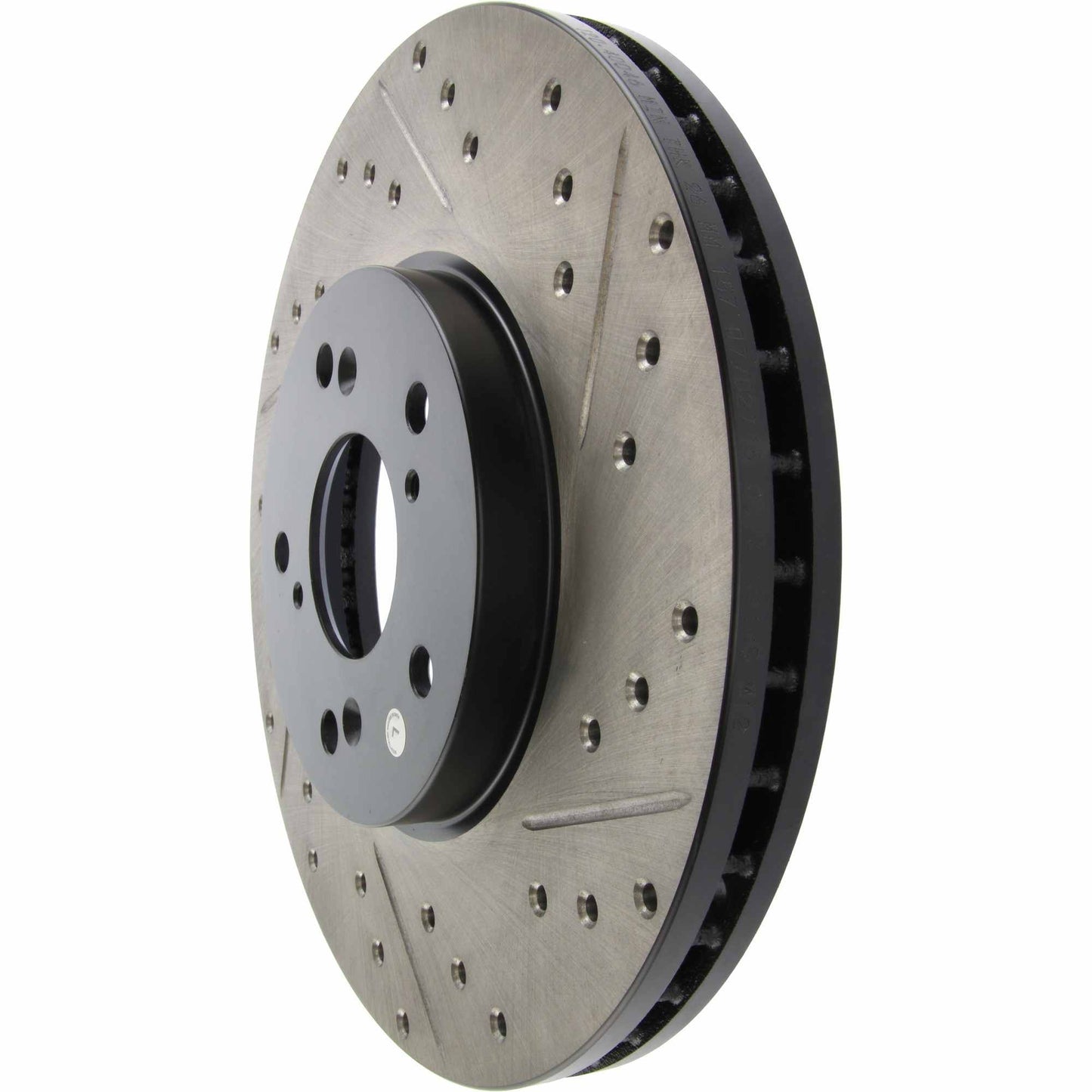 StopTech Sport Drilled/Slotted Brake Rotor; Front Left