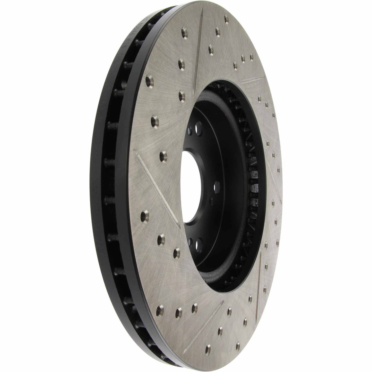 StopTech Sport Drilled/Slotted Brake Rotor; Front Left