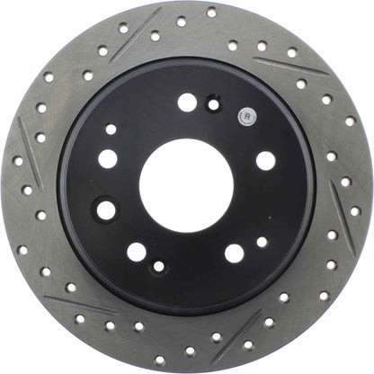 StopTech Sport Cryo Drilled/Slotted Brake Rotor; Rear Right