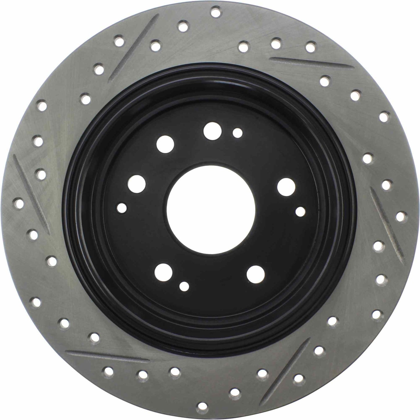 StopTech Sport Drilled/Slotted Brake Rotor; Rear Left