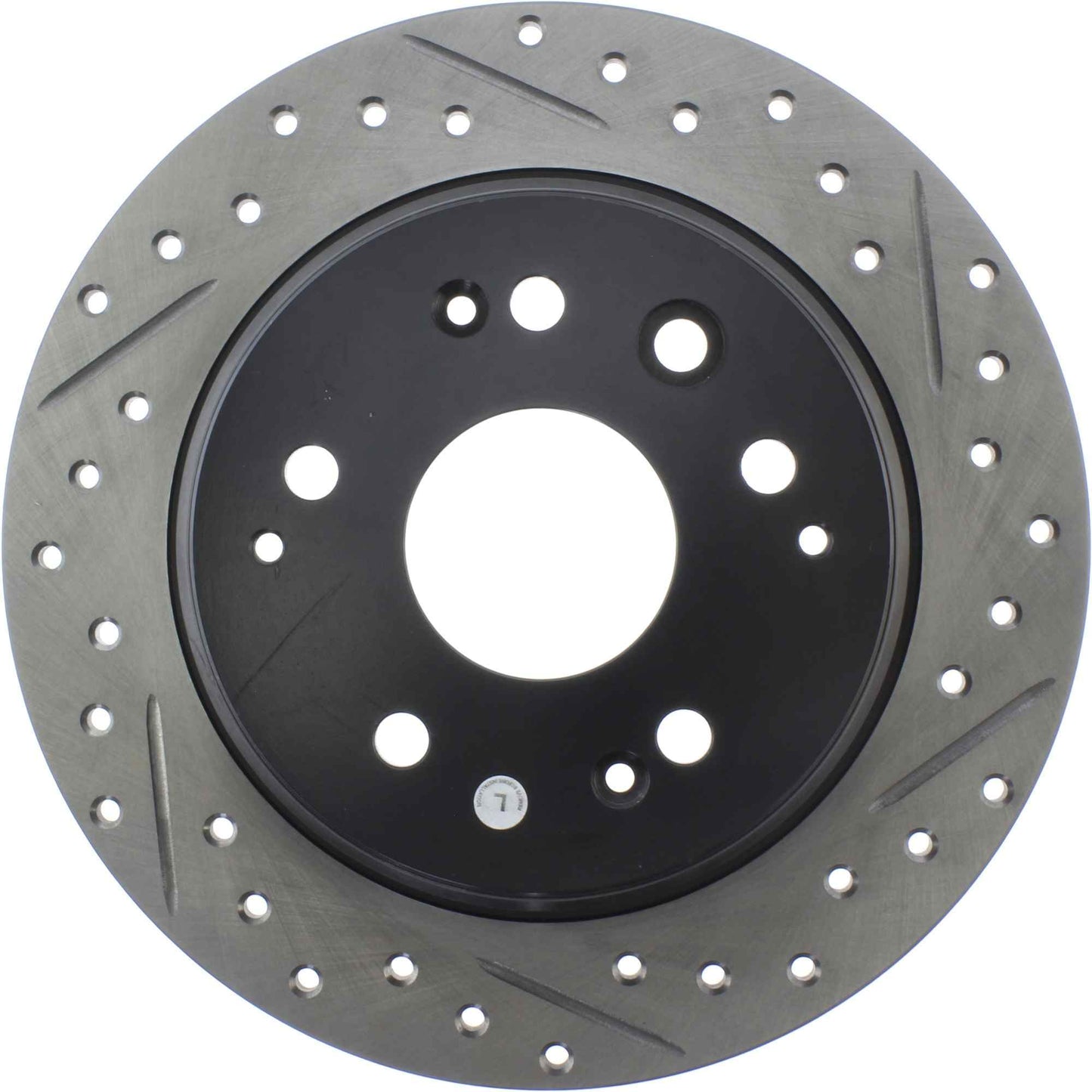 StopTech Sport Drilled/Slotted Brake Rotor; Rear Left