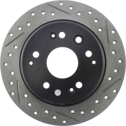 StopTech Sport Drilled/Slotted Brake Rotor; Rear Left