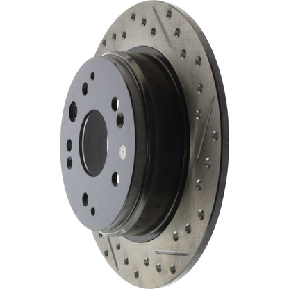 StopTech Sport Drilled/Slotted Brake Rotor; Rear Left