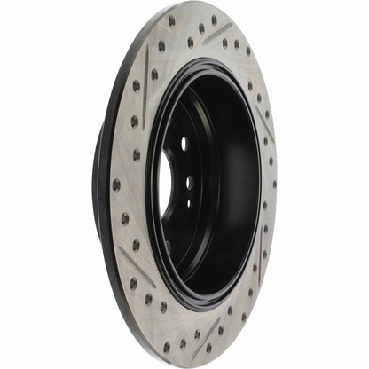StopTech Sport Drilled/Slotted Brake Rotor; Rear Left