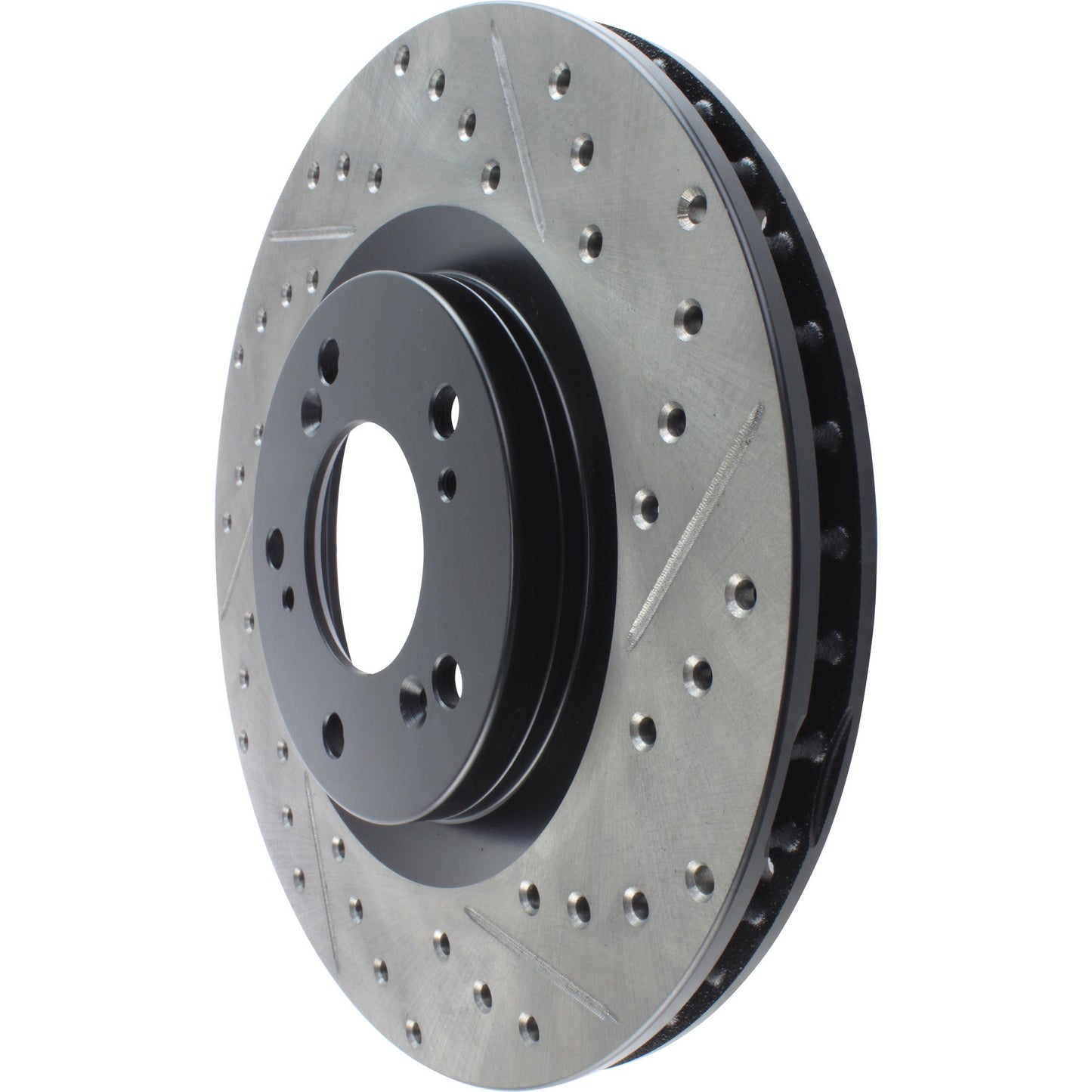 StopTech Sport Drilled/Slotted Brake Rotor; Front Left