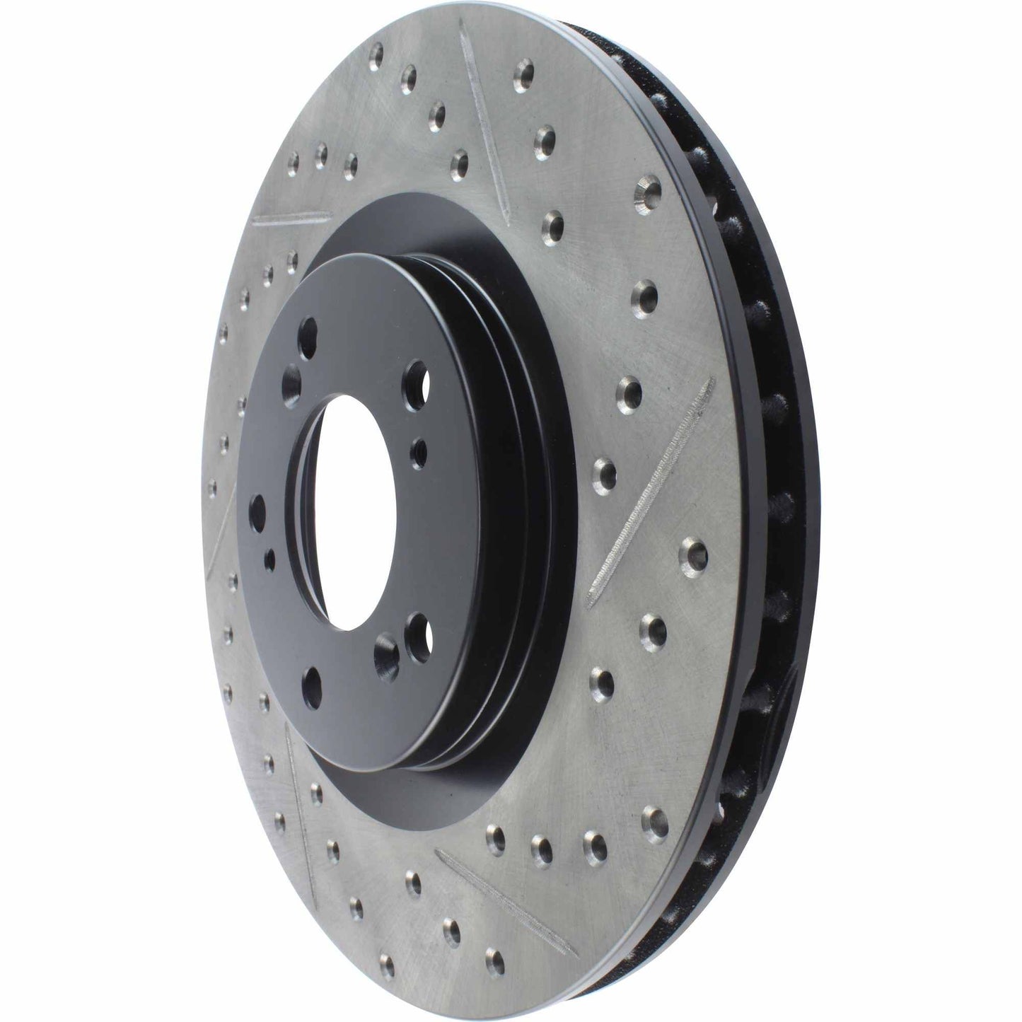 StopTech Sport Drilled/Slotted Brake Rotor; Front Left