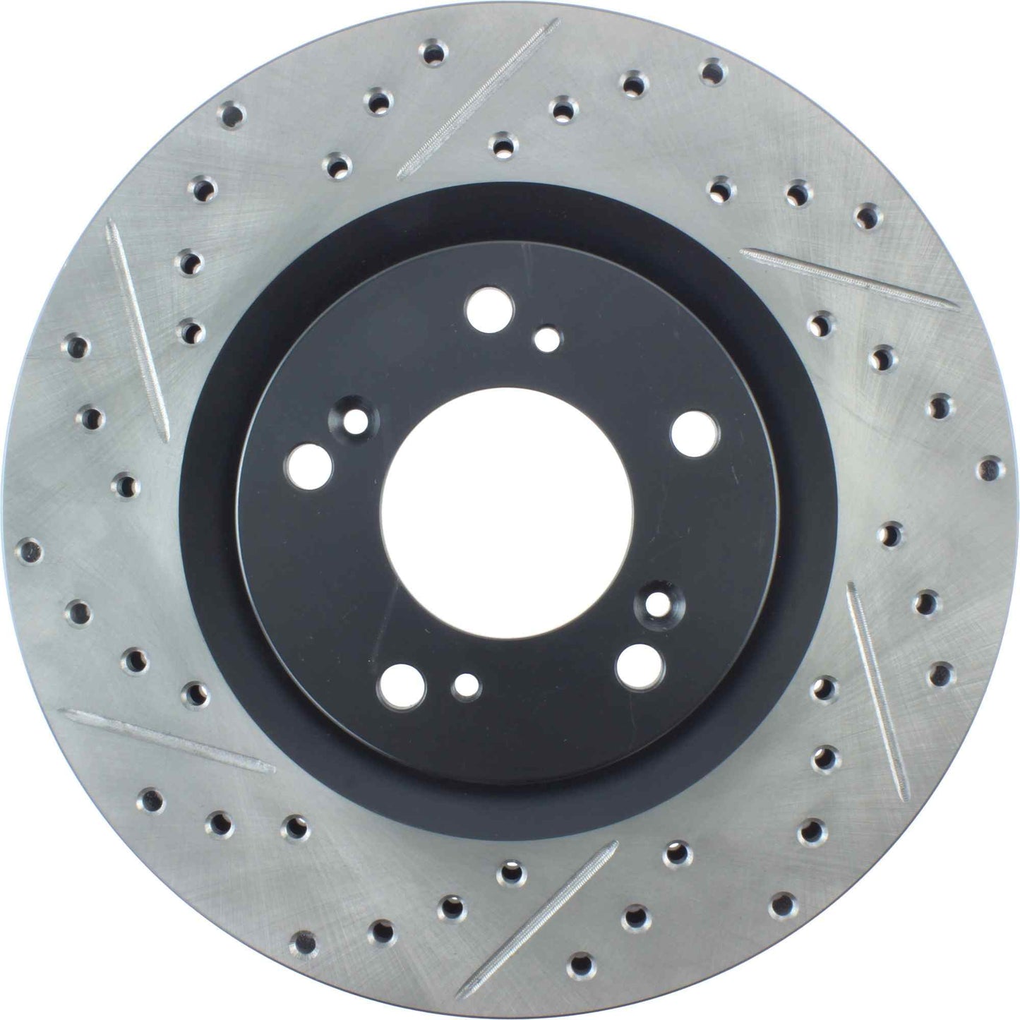 StopTech Sport Drilled/Slotted Brake Rotor; Front Right