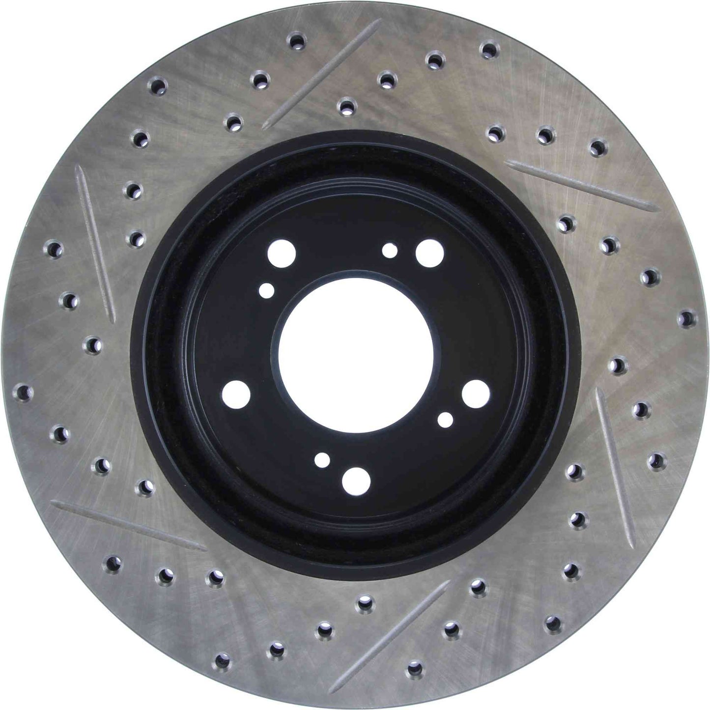 StopTech Sport Drilled/Slotted Brake Rotor; Front Left