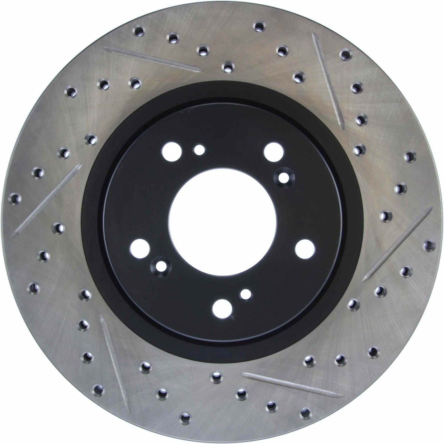 StopTech Sport Drilled/Slotted Brake Rotor; Front Left
