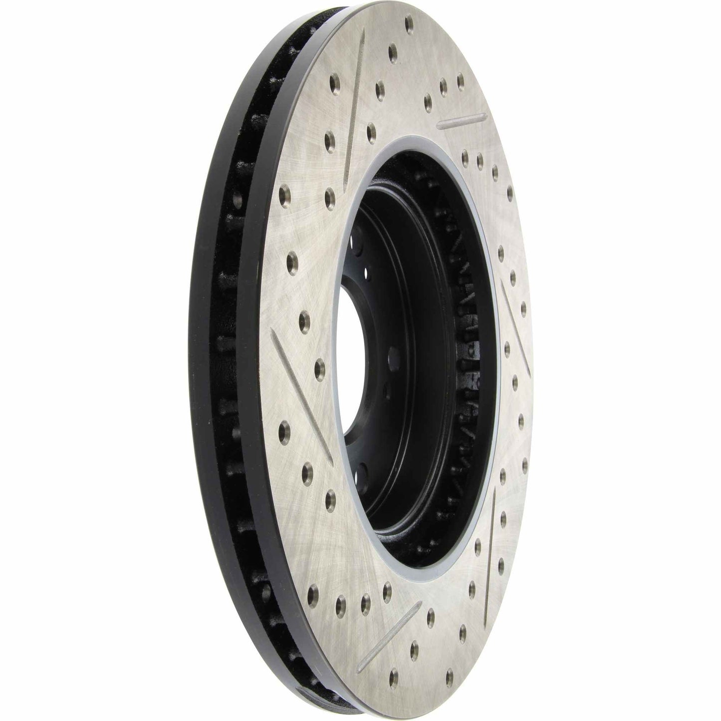 StopTech Sport Drilled/Slotted Brake Rotor; Front Left