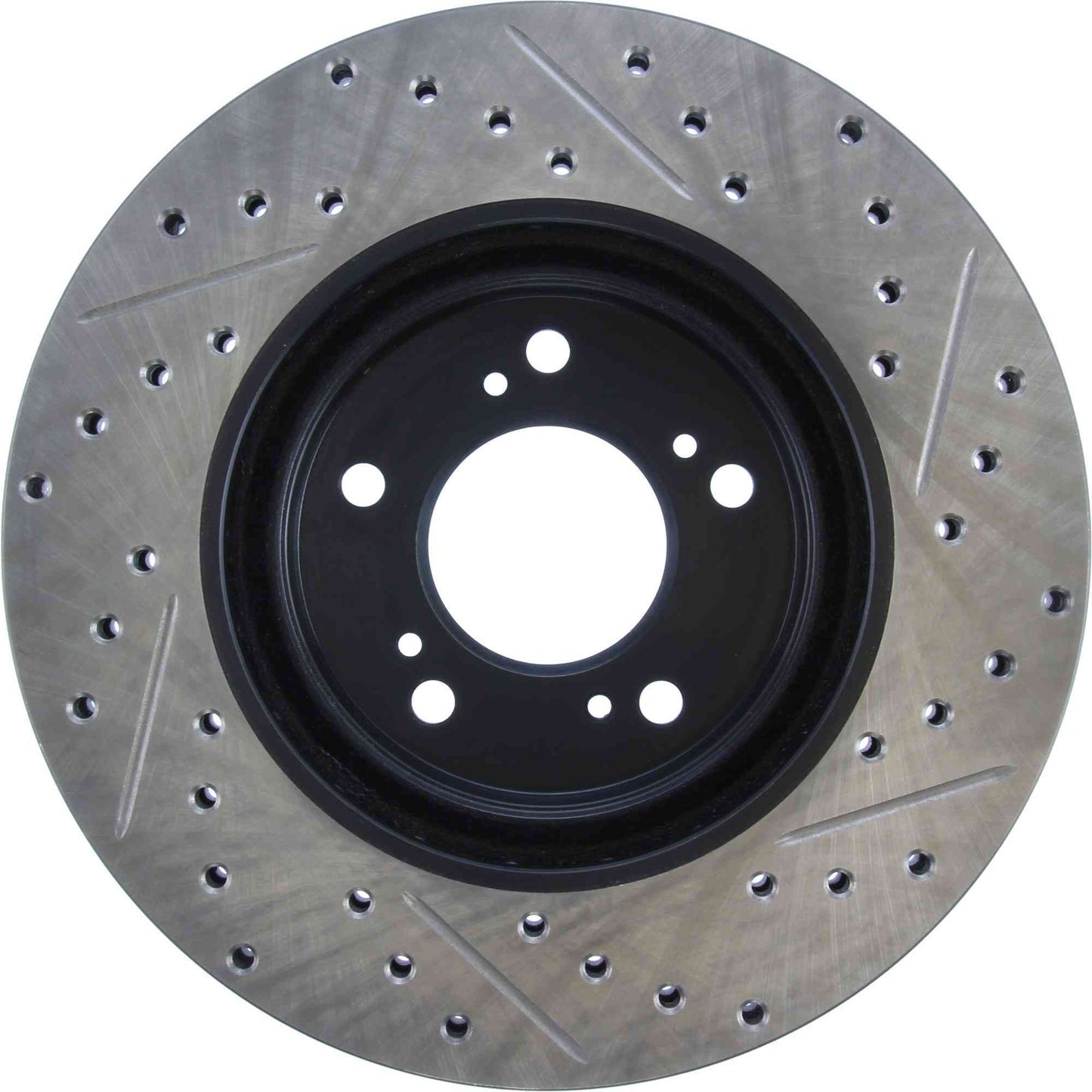 StopTech Sport Drilled/Slotted Brake Rotor; Front Right
