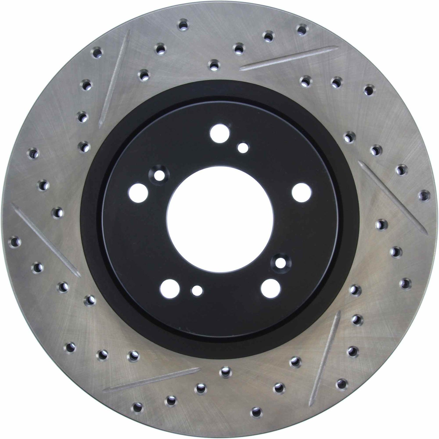 StopTech Sport Drilled/Slotted Brake Rotor; Front Right