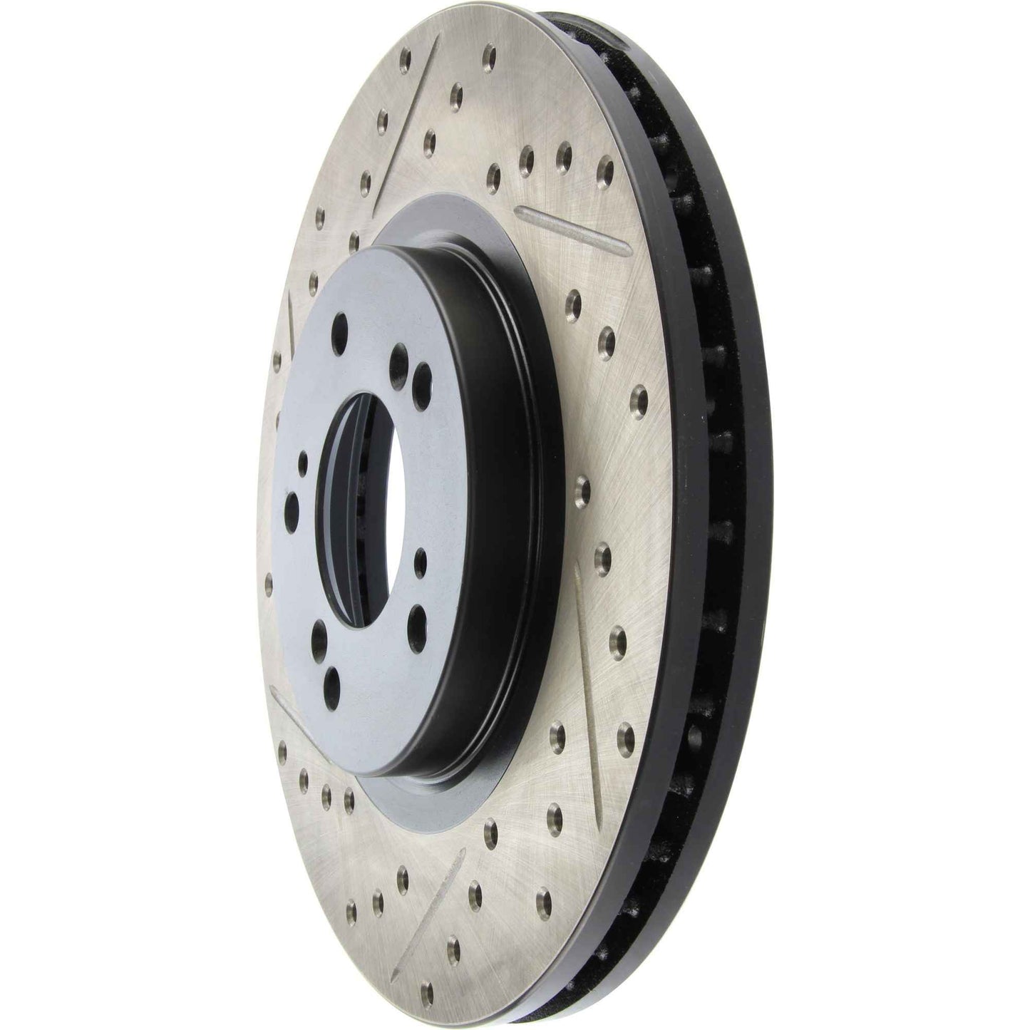 StopTech Sport Drilled/Slotted Brake Rotor; Front Right