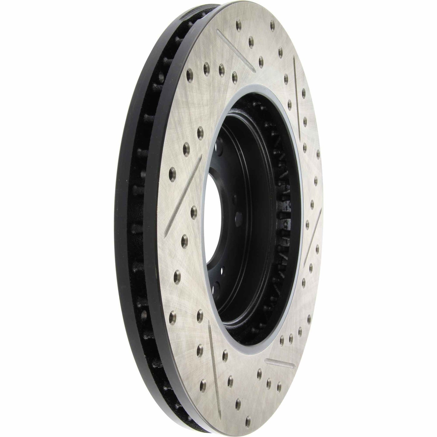 StopTech Sport Drilled/Slotted Brake Rotor; Front Right