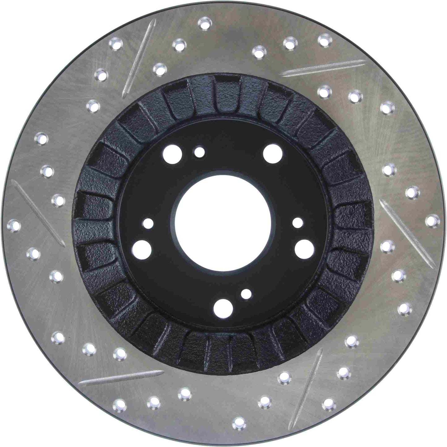 StopTech Sport Drilled/Slotted Brake Rotor; Rear Left