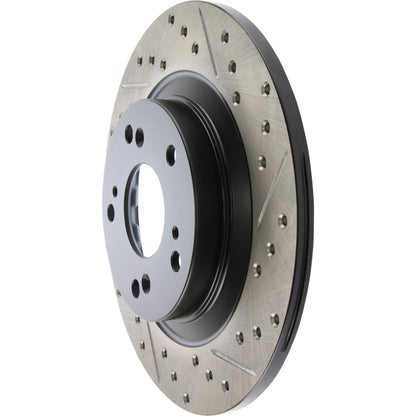StopTech Sport Drilled/Slotted Brake Rotor; Rear Left