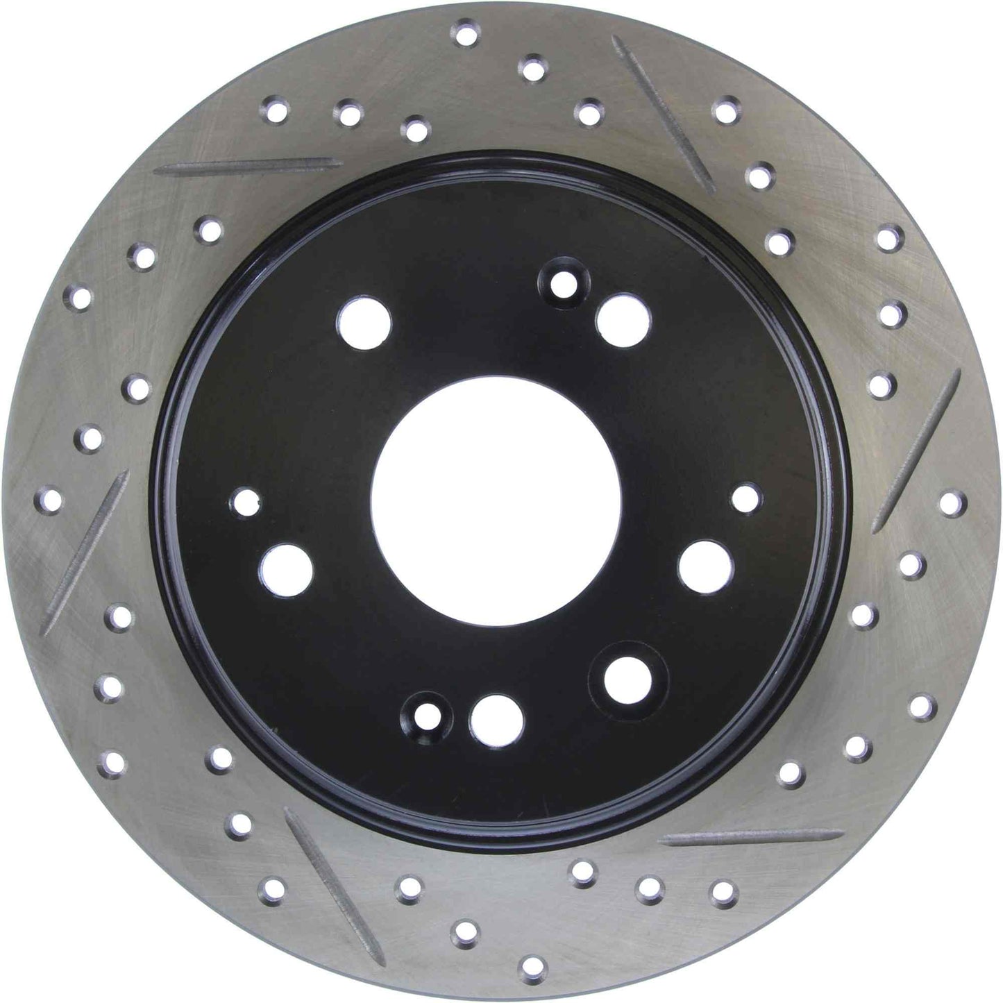 StopTech Sport Drilled/Slotted Brake Rotor; Rear Left
