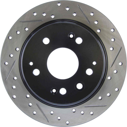 StopTech Sport Drilled/Slotted Brake Rotor; Rear Left