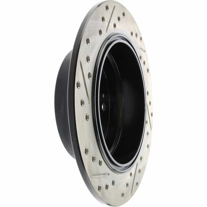 StopTech Sport Drilled/Slotted Brake Rotor; Rear Left
