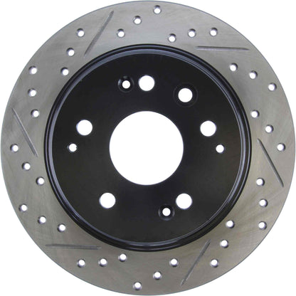 StopTech Sport Drilled/Slotted Brake Rotor; Rear Right