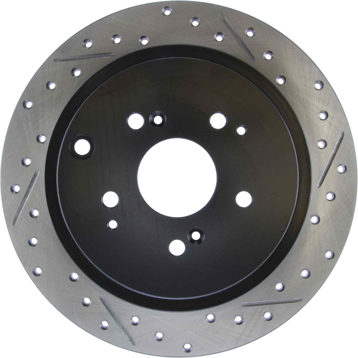 StopTech Sport Drilled/Slotted Brake Rotor; Rear Left