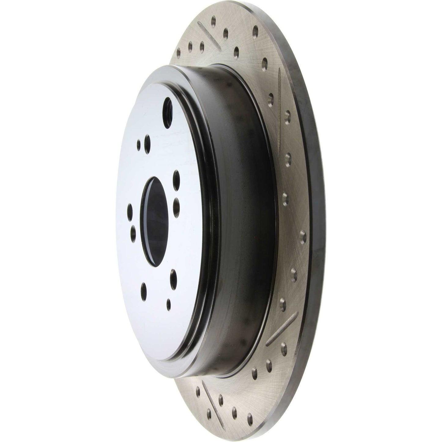 StopTech Sport Drilled/Slotted Brake Rotor; Rear Left