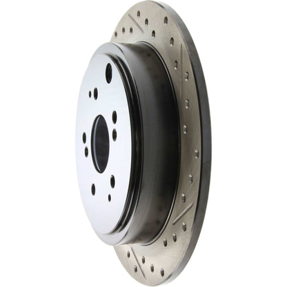 StopTech Sport Drilled/Slotted Brake Rotor; Rear Left