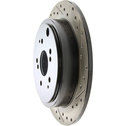 StopTech Sport Drilled/Slotted Brake Rotor; Rear Left