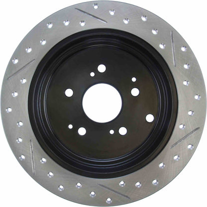 StopTech Sport Drilled/Slotted Brake Rotor; Rear Right