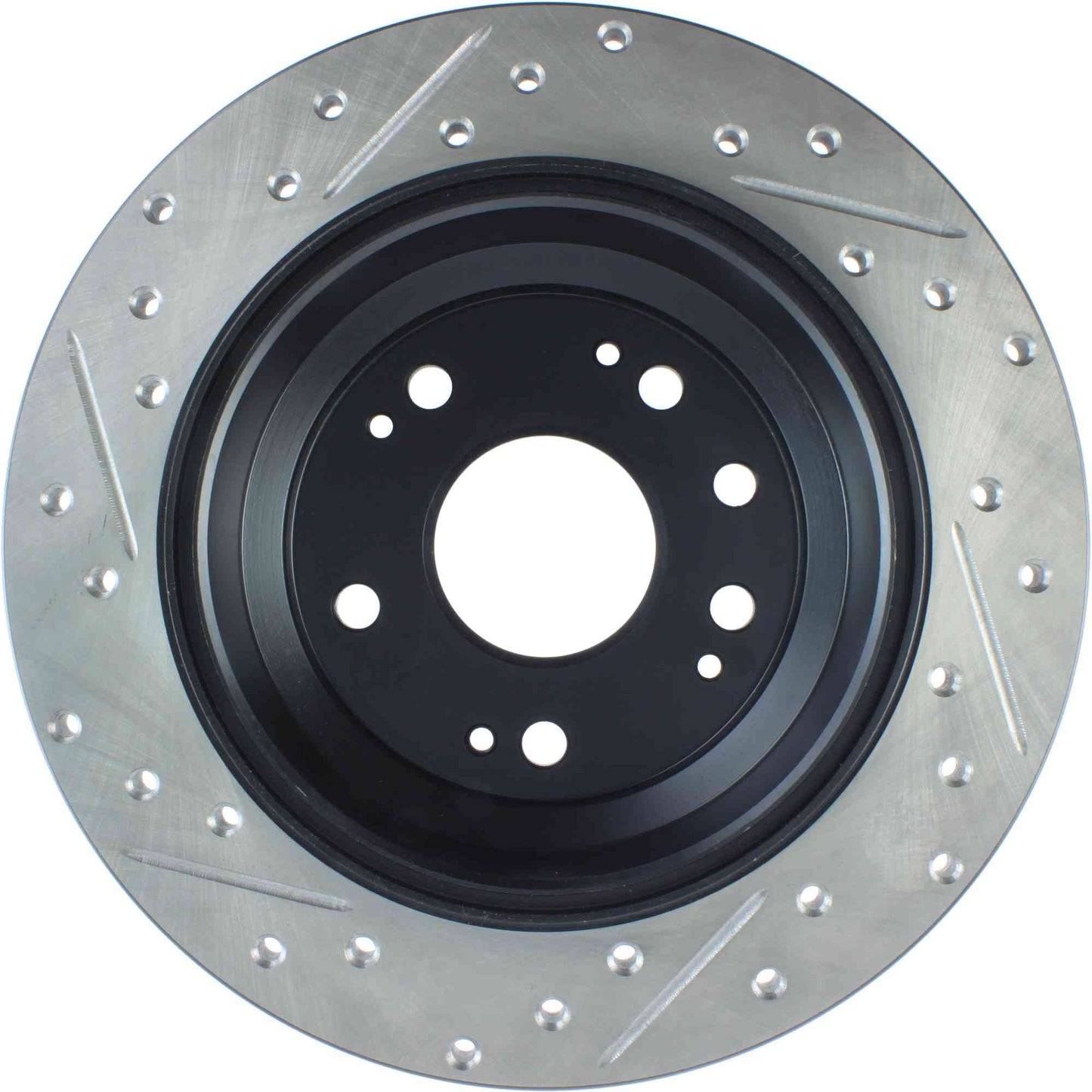StopTech Sport Drilled/Slotted Brake Rotor; Rear Left