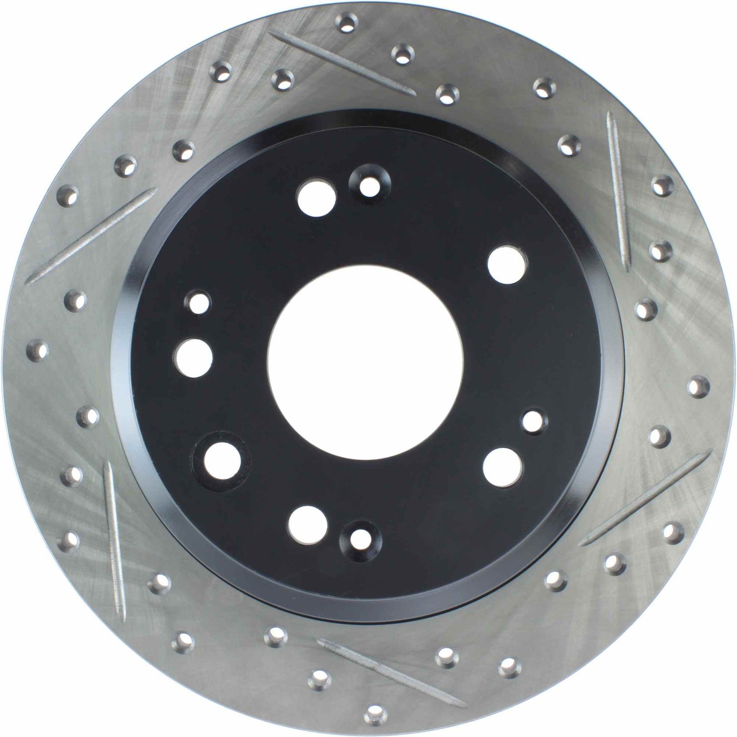 StopTech Sport Drilled/Slotted Brake Rotor; Rear Left