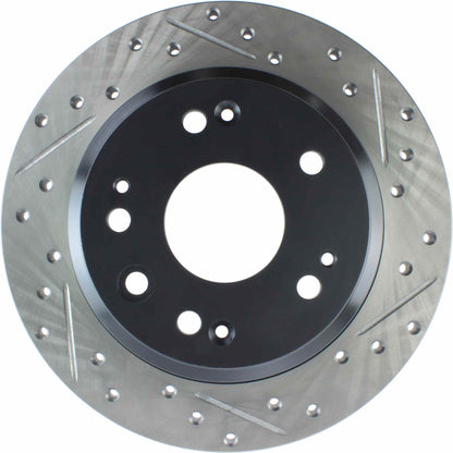 StopTech Sport Drilled/Slotted Brake Rotor; Rear Left