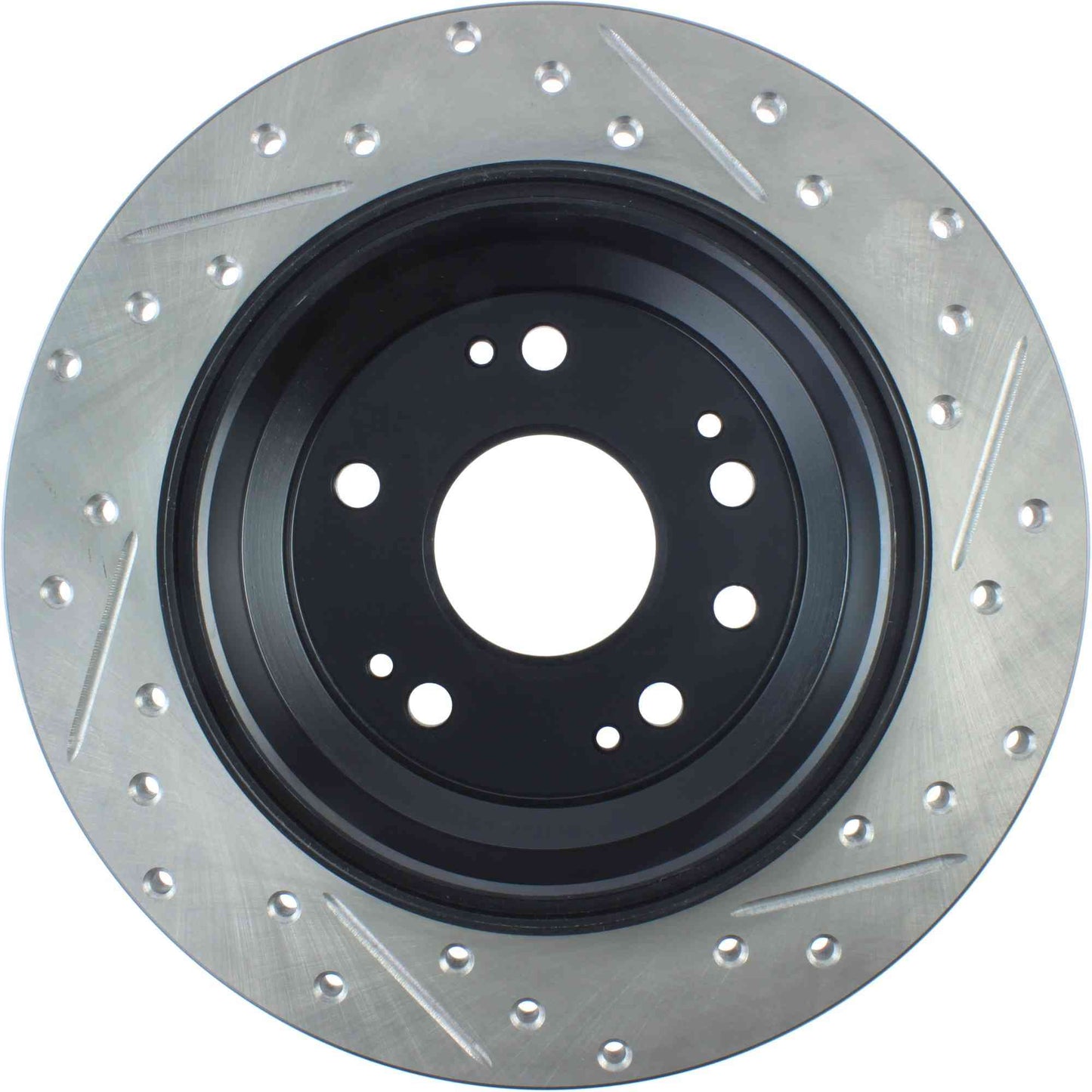 StopTech Sport Drilled/Slotted Brake Rotor; Rear Right