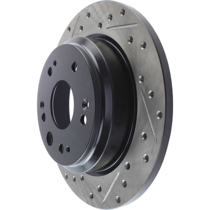 StopTech Sport Drilled/Slotted Brake Rotor; Rear Right