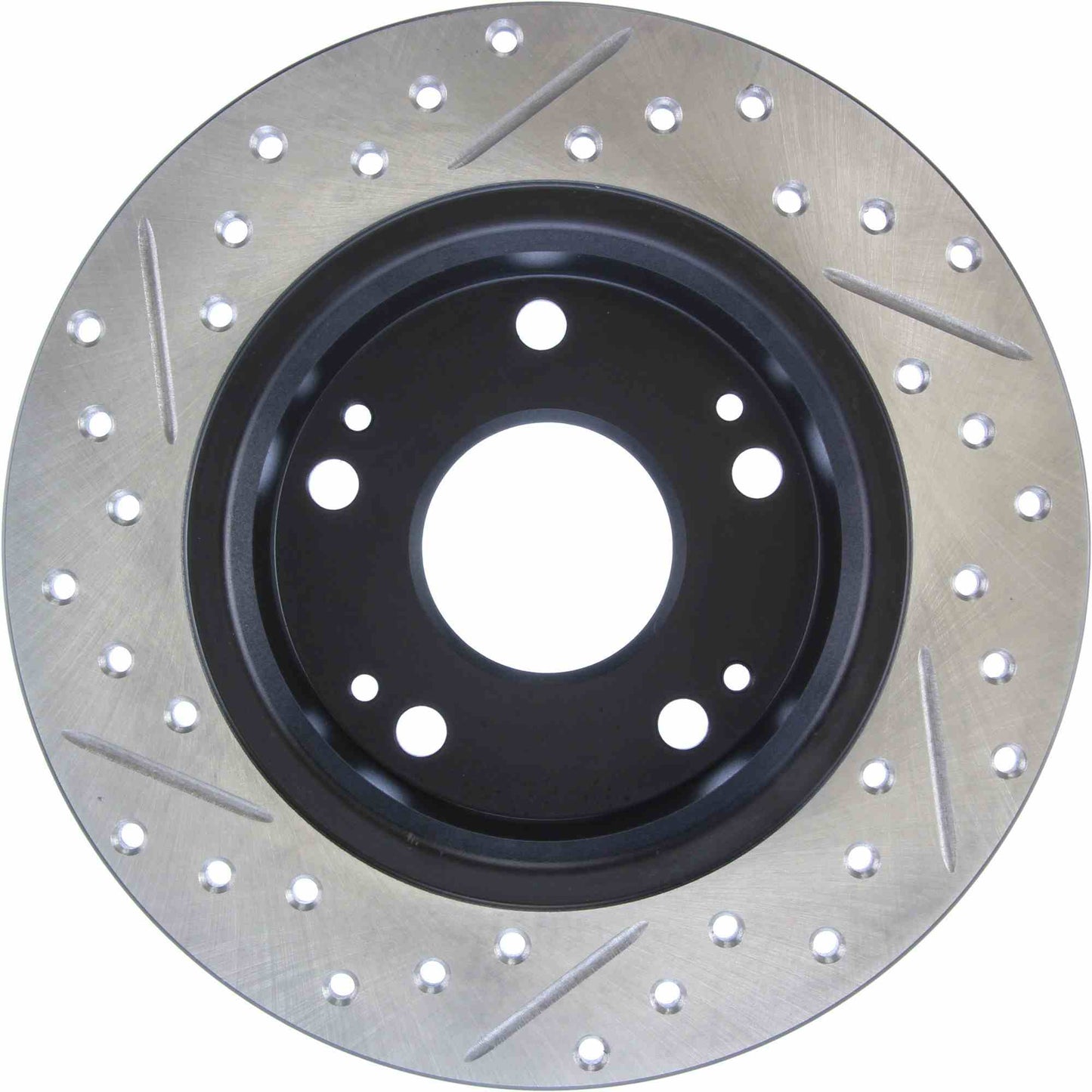 StopTech Sport Drilled/Slotted Brake Rotor; Rear Left