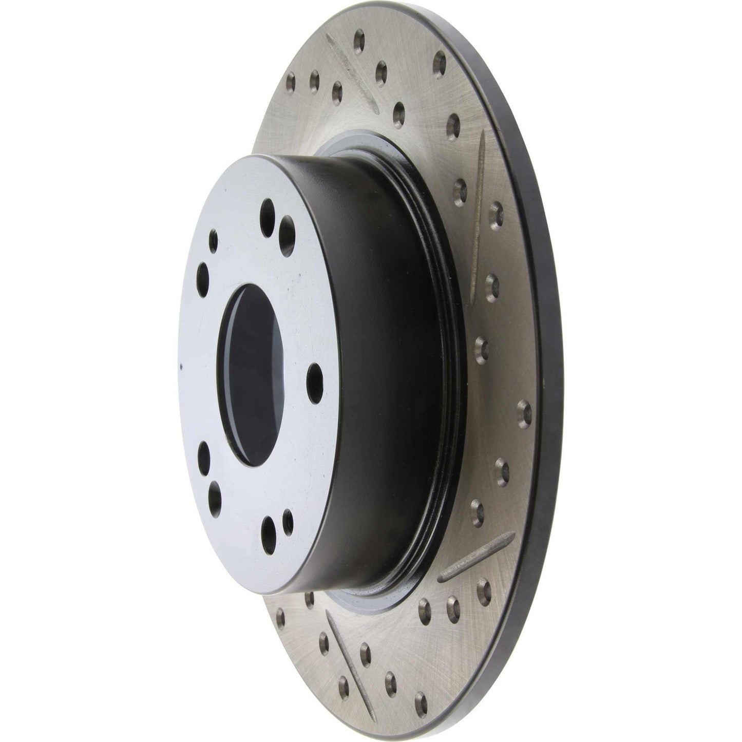 StopTech Sport Drilled/Slotted Brake Rotor; Rear Left