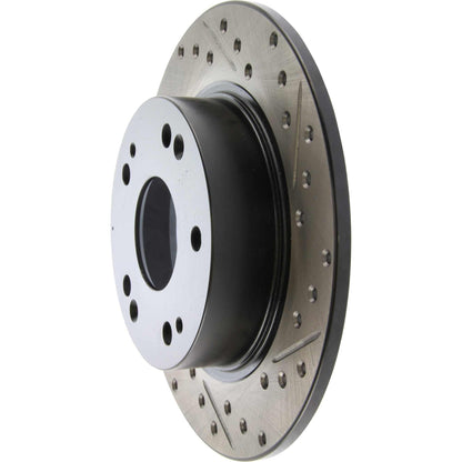 StopTech Sport Drilled/Slotted Brake Rotor; Rear Left