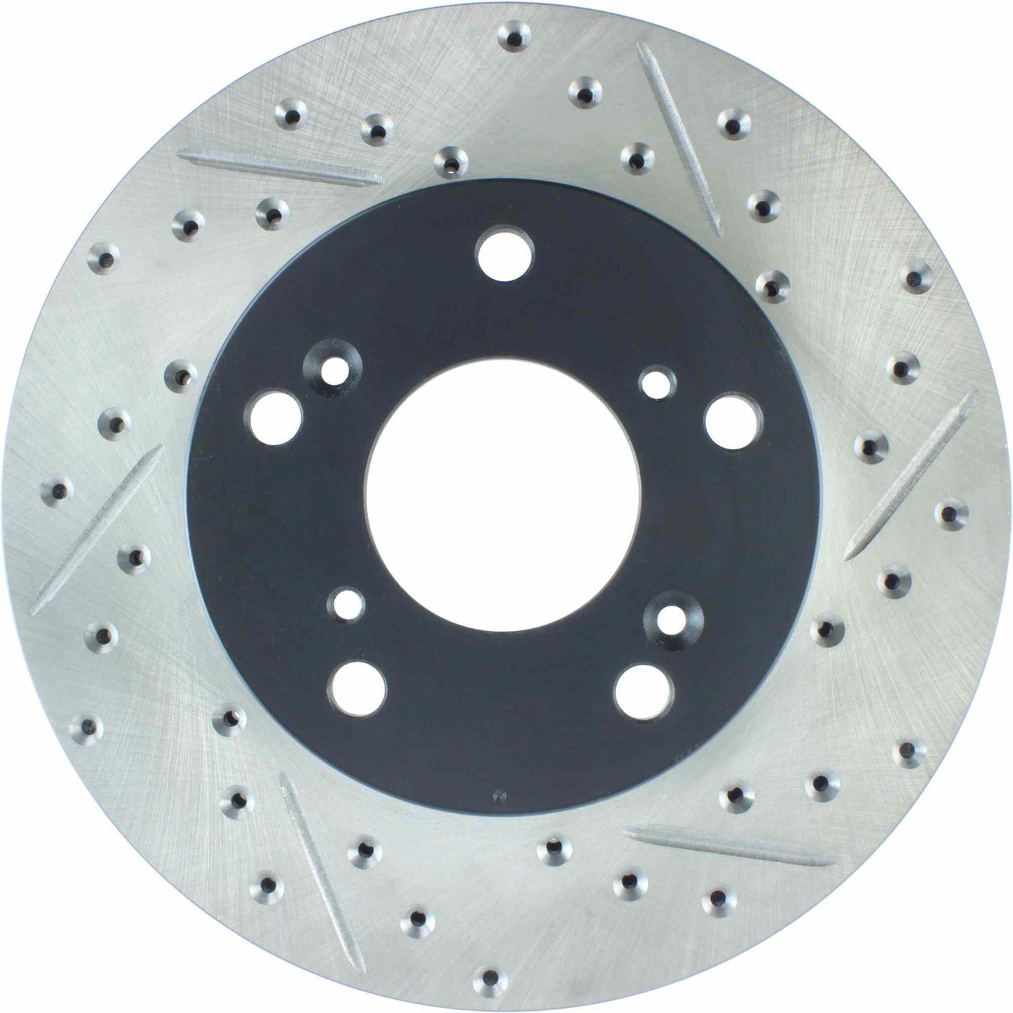 StopTech Sport Drilled/Slotted Brake Rotor; Front Left