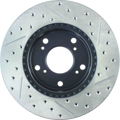 StopTech  Sport Drilled/Slotted Brake Rotor; Front Right
