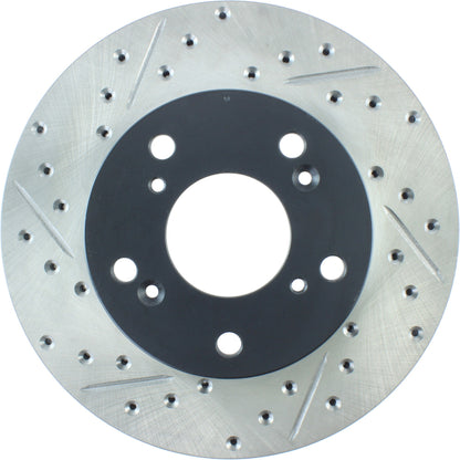 StopTech  Sport Drilled/Slotted Brake Rotor; Front Right