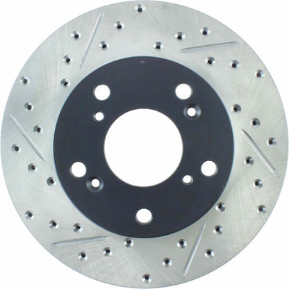 StopTech  Sport Drilled/Slotted Brake Rotor; Front Right