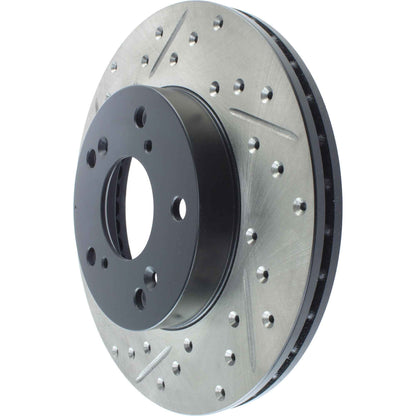 StopTech  Sport Drilled/Slotted Brake Rotor; Front Right