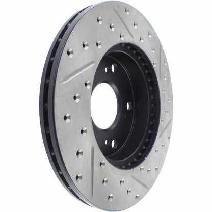 StopTech  Sport Drilled/Slotted Brake Rotor; Front Right