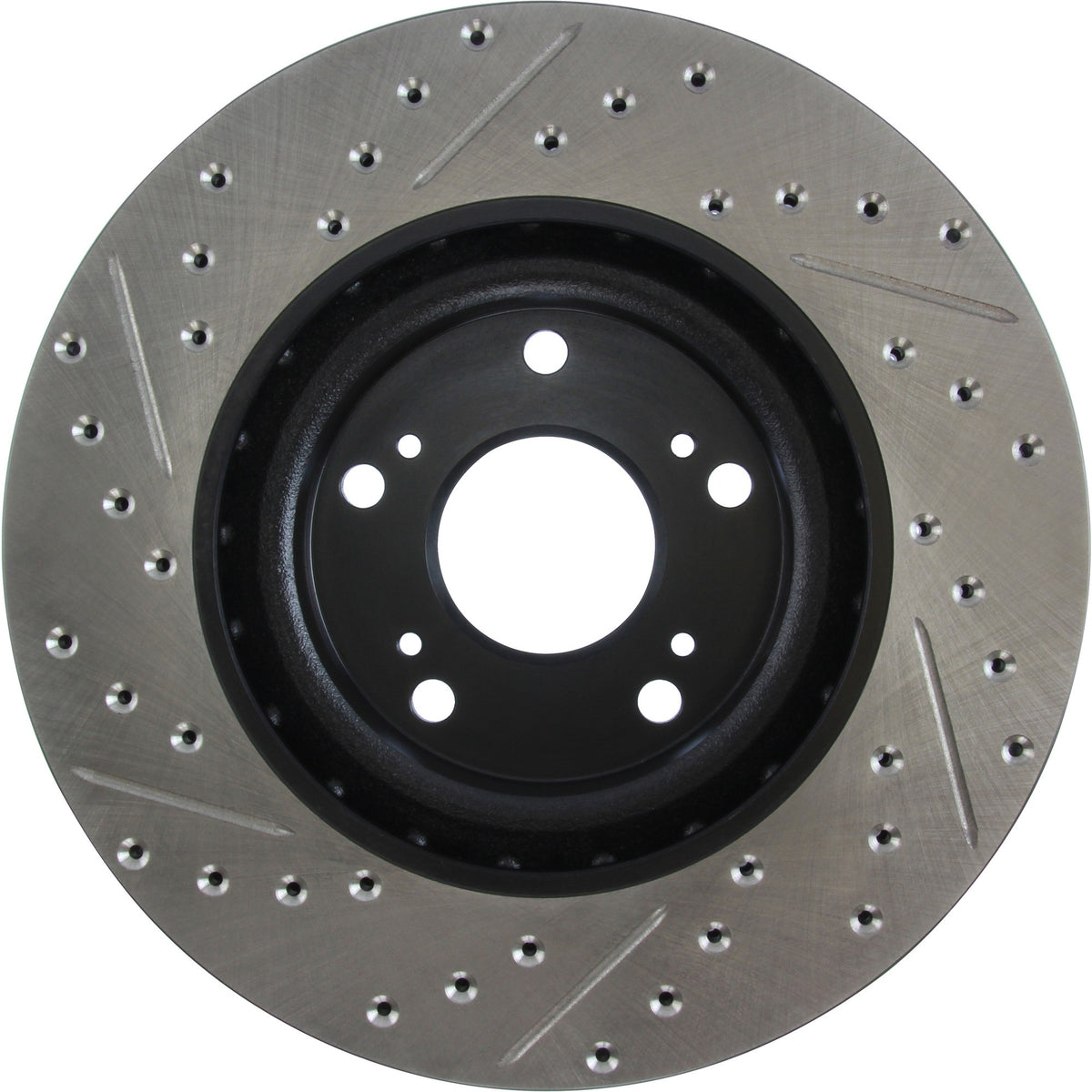 StopTech Sport Drilled/Slotted Brake Rotor; Front Left